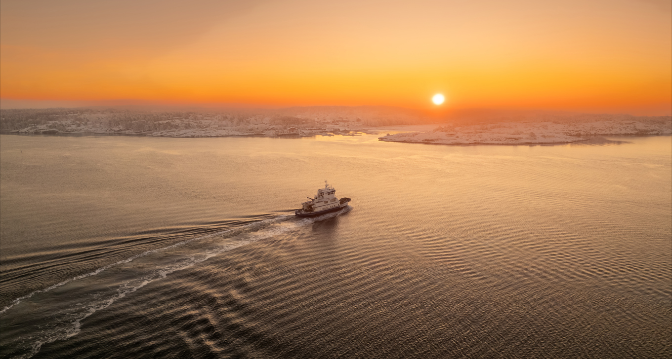 Skjaerhaldfjorden Ternen Vinter Drone Kreditering Espen Wagelie